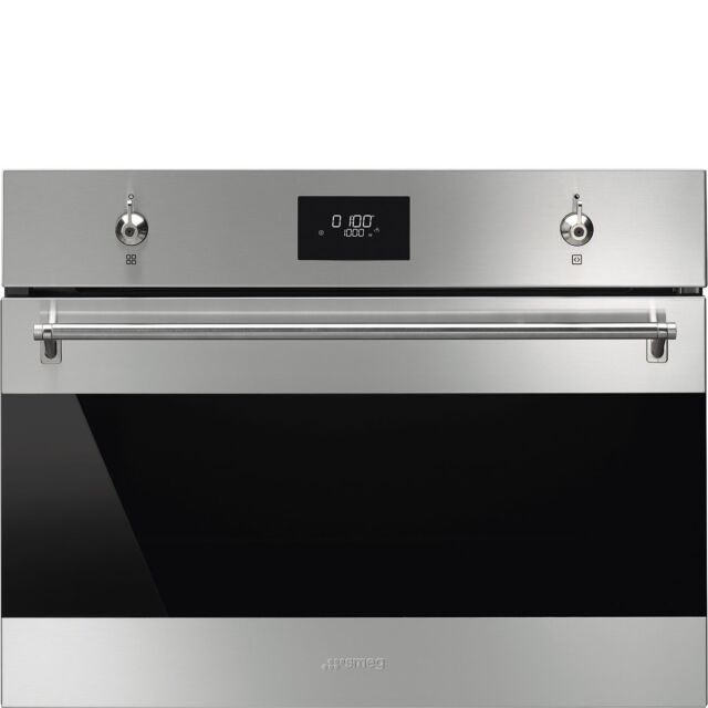 Smeg SF4301MCX 45cm Compact Classic Combi Microwave Oven