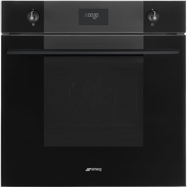 Smeg SFP6101TB3 Linea Pyrolytic Single Oven In Black