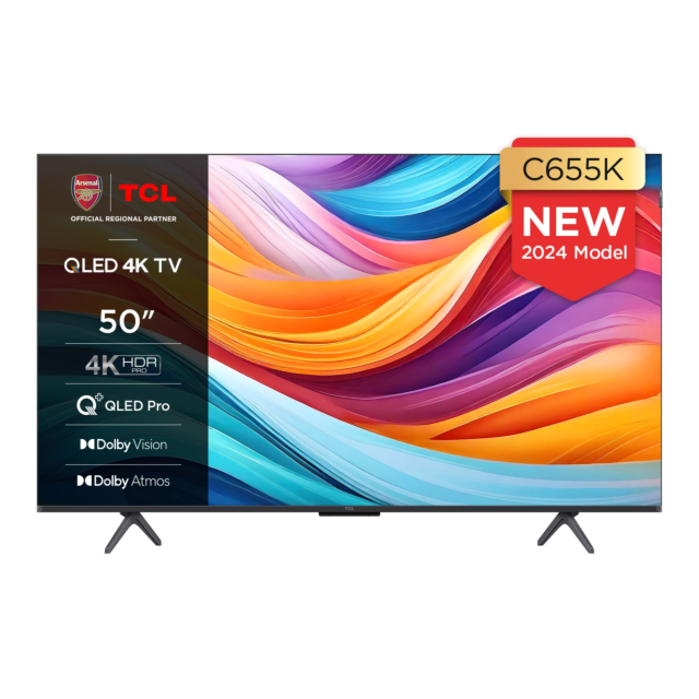 TCL 50C655K 50inch 4K QLED HDR Pro Android TV
