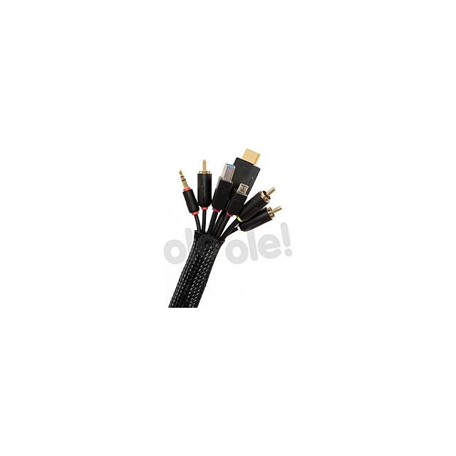 Tech Link 710991 1.5M Black Cable Tidy Kit