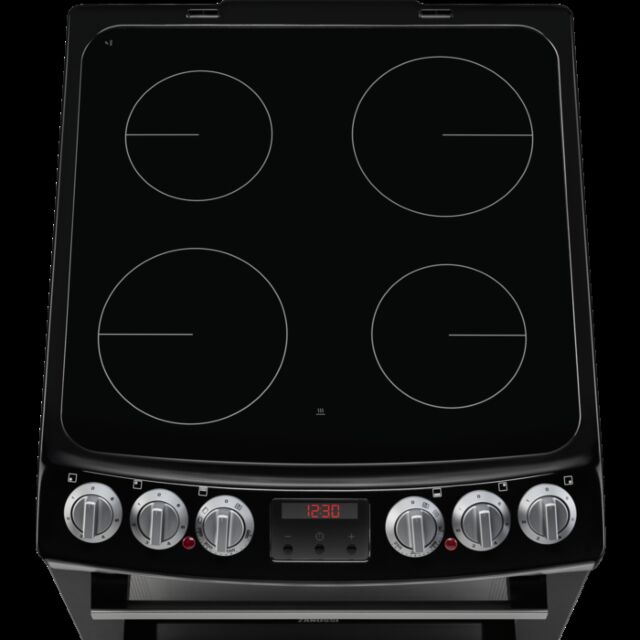Zanussi ZCV46250XA Ceramic Double Electric Cooker