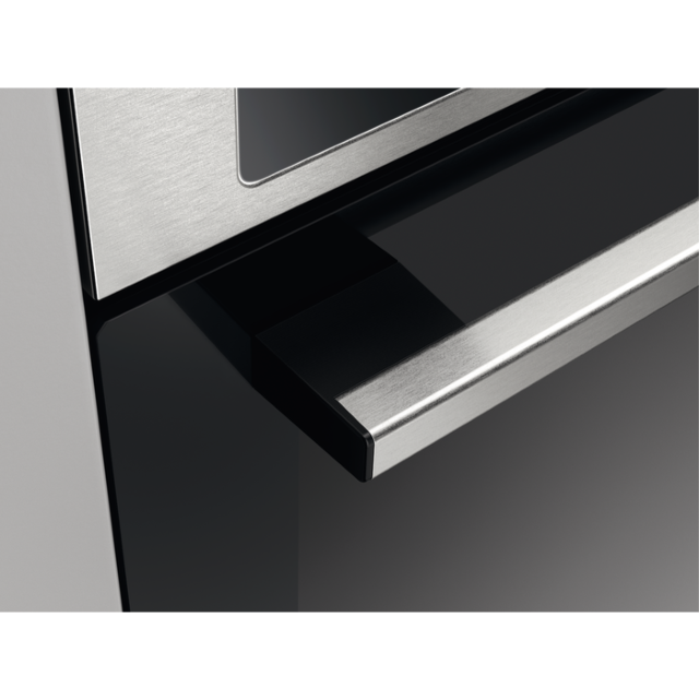Zanussi ZKCNA7XN 59.4cm Electric Double Oven - Stainless Steel & Black