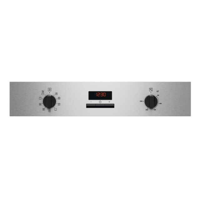 Zanussi ZOHHE2X2 59.4cm Built In Multifunction Electric Single Oven - Stainless Steel